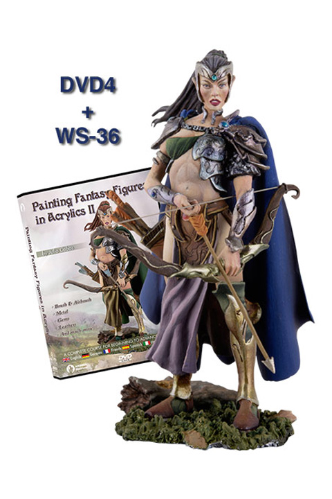 Painting Fantasy Figures in Acrylics II Pack (DVD4 + WS-36)